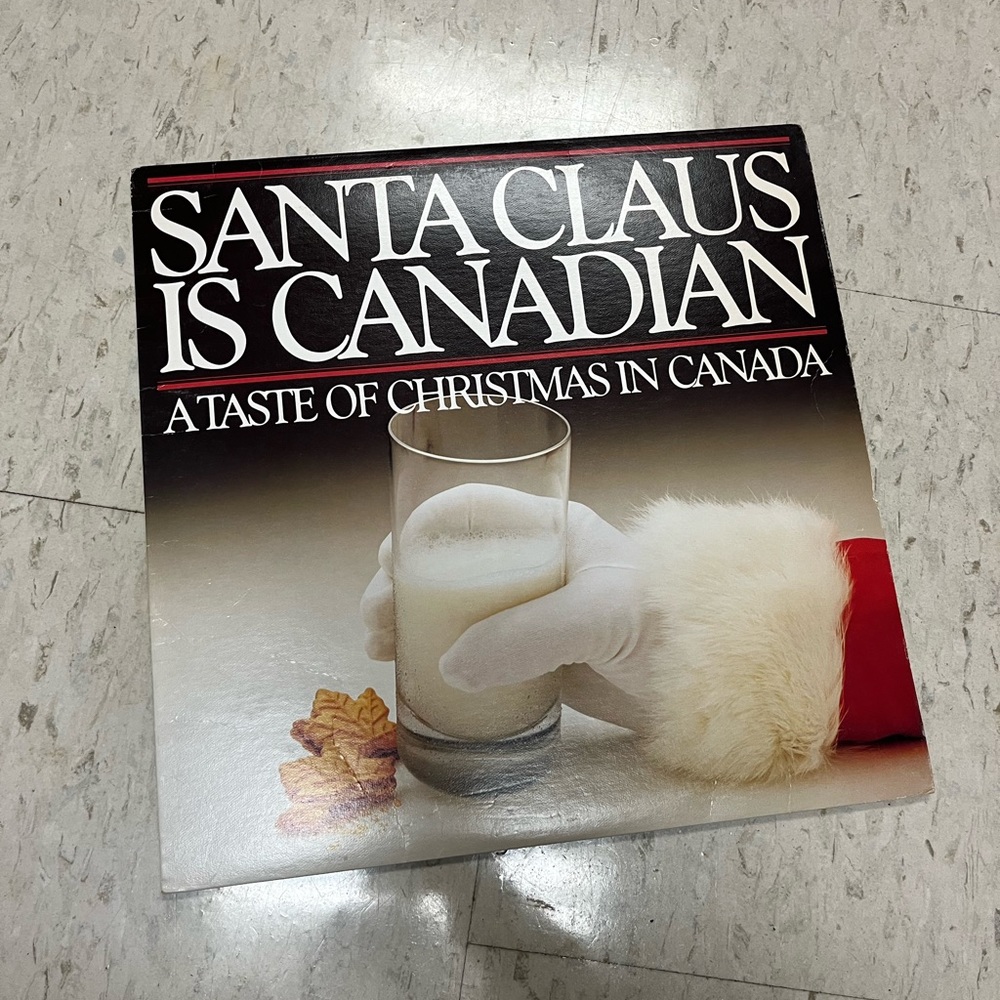Vintage LP record “Santa Claire is Canadian”